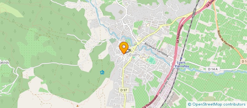 localisation de l'entreprise MONSIEUR MATHIEU AMBROGIO  CUERS