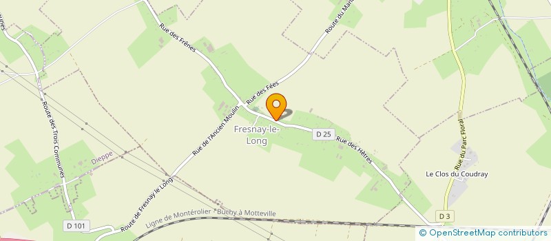 localisation de l'entreprise MONSIEUR MATHIEU ANDRE  FRESNAY-LE-LONG