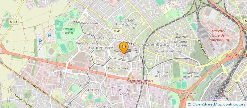 localisation de l'entreprise MONSIEUR MATHIEU ANHEIM à STRASBOURG