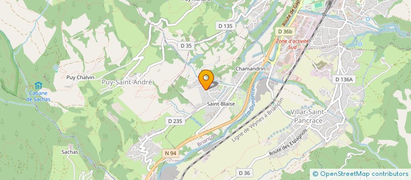 localisation de l'entreprise MONSIEUR MATHIEU ARNAUD  BRIANCON