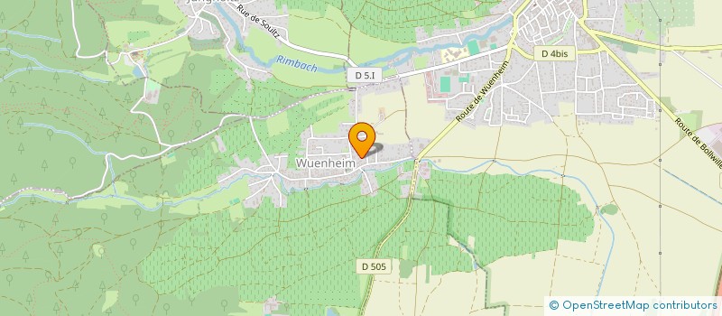 localisation de l'entreprise MONSIEUR MATHIEU ARNOLD  WUENHEIM