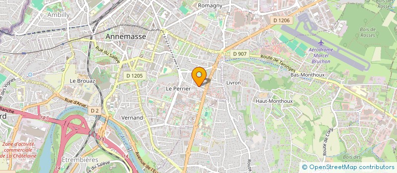 localisation de l'entreprise MONSIEUR MATHIEU AROUL  ANNEMASSE