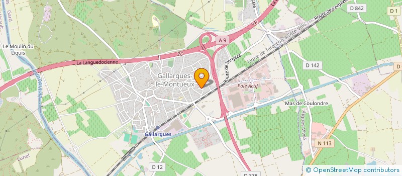 localisation de l'entreprise MONSIEUR MATHIEU ARRAZAT  GALLARGUES-LE-MONTUEUX