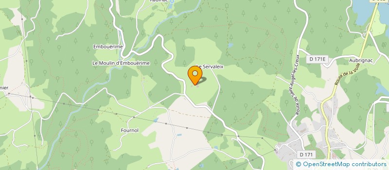 localisation de l'entreprise MONSIEUR MATHIEU AUBIGNAC  NEUVIC