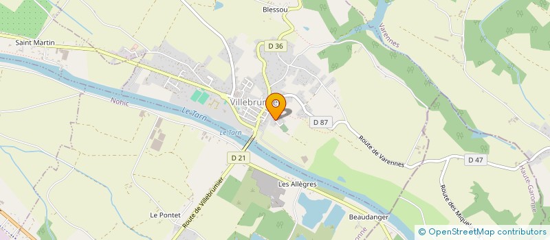 localisation de l'entreprise MONSIEUR MATHIEU AUSTRY  VILLEBRUMIER