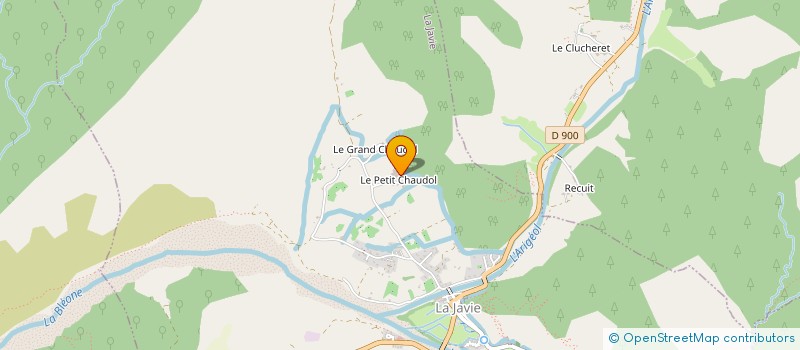 localisation de l'entreprise MONSIEUR MATHIEU AUZET  LA JAVIE