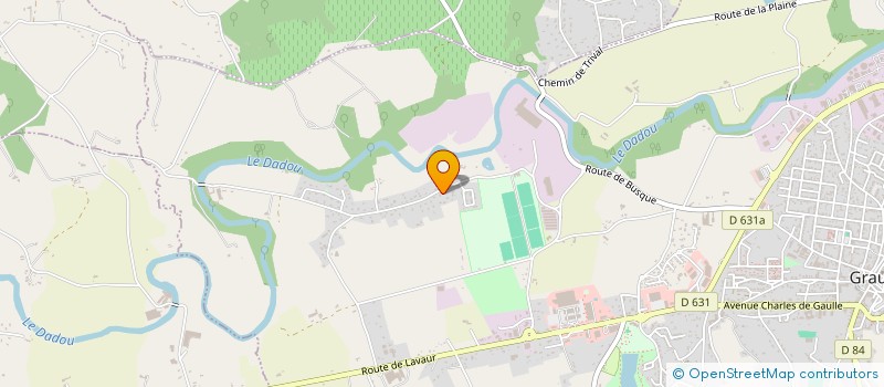 localisation de l'entreprise MONSIEUR MATHIEU AZEMA  GRAULHET