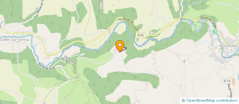 localisation de l'entreprise MONSIEUR MATHIEU BACHAUD  MONESTIES