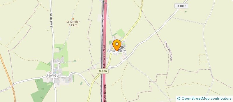 localisation de l'entreprise MONSIEUR MATHIEU BACQUET  BEUGNATRE