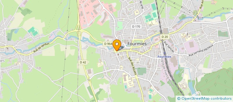 localisation de l'entreprise MONSIEUR MATHIEU BADARD  FOURMIES