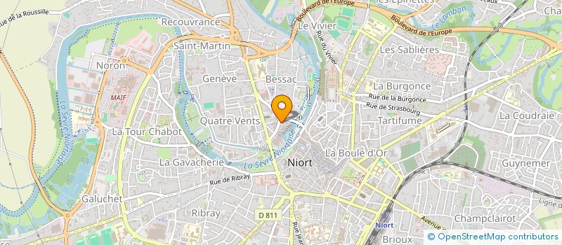 localisation de l'entreprise MONSIEUR MATHIEU BADIN  NIORT