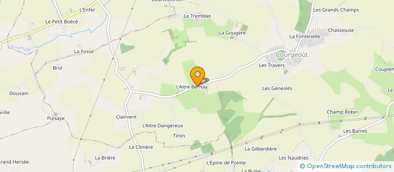 localisation de l'entreprise MONSIEUR MATHIEU BAILLEUL à COURGEOUT