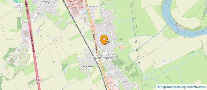 localisation de l'entreprise MONSIEUR MATHIEU BAILLY  SAINT-LOUP-DE-VARENNES