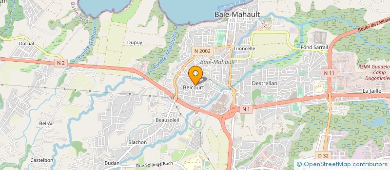 localisation de l'entreprise MONSIEUR MATHIEU BALAGNE  BAIE-MAHAULT