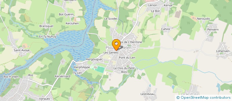 localisation de l'entreprise MONSIEUR MATHIEU BARCLAY  PLOUGOUMELEN