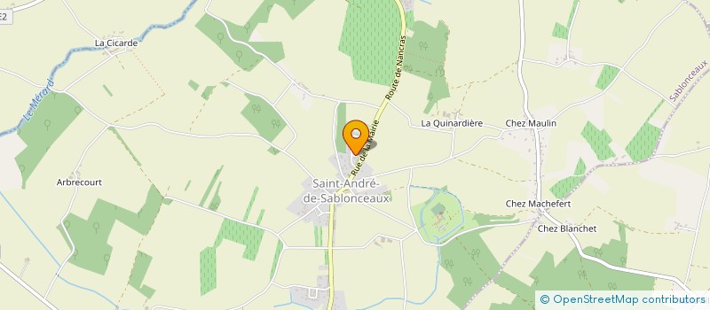 localisation de l'entreprise MONSIEUR MATHIEU BARET  SABLONCEAUX