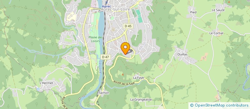 localisation de l'entreprise MONSIEUR MATHIEU BARLET  AUREC-SUR-LOIRE