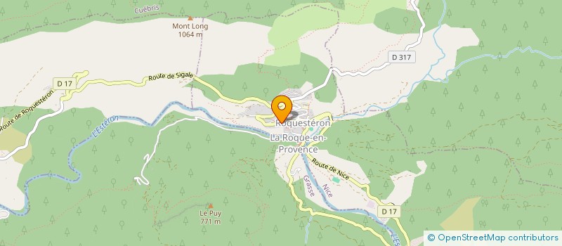 localisation de l'entreprise MONSIEUR MATHIEU BARRAYE  ROQUESTERON