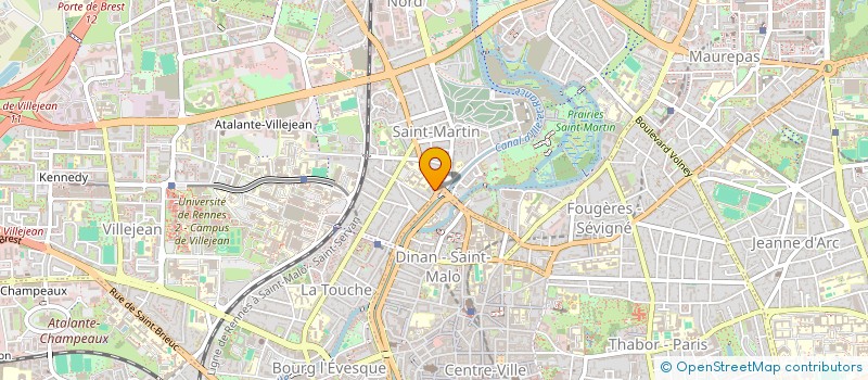 localisation de l'entreprise MONSIEUR MATHIEU BARRE  RENNES