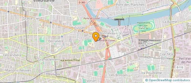 localisation de l'entreprise MONSIEUR MATHIEU BARRET  VILLEURBANNE