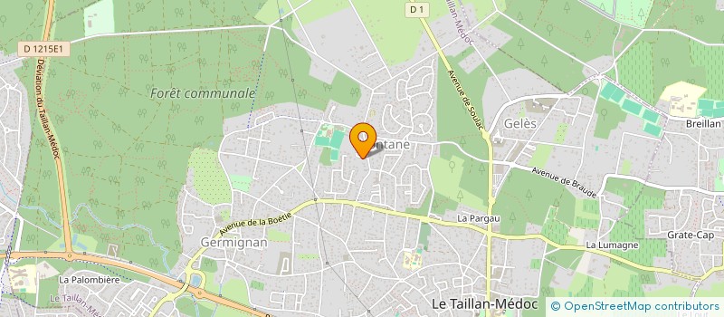 localisation de l'entreprise MONSIEUR MATHIEU BASTIEN  LE TAILLAN-MEDOC