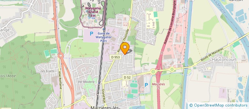 localisation de l'entreprise MONSIEUR MATHIEU BATONNET  THIONVILLE