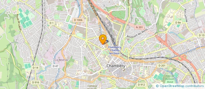 localisation de l'entreprise MONSIEUR MATHIEU BAUBRIEAU  CHAMBERY