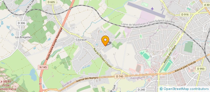 localisation de l'entreprise MONSIEUR MATHIEU BAUDIN à DOMERAT