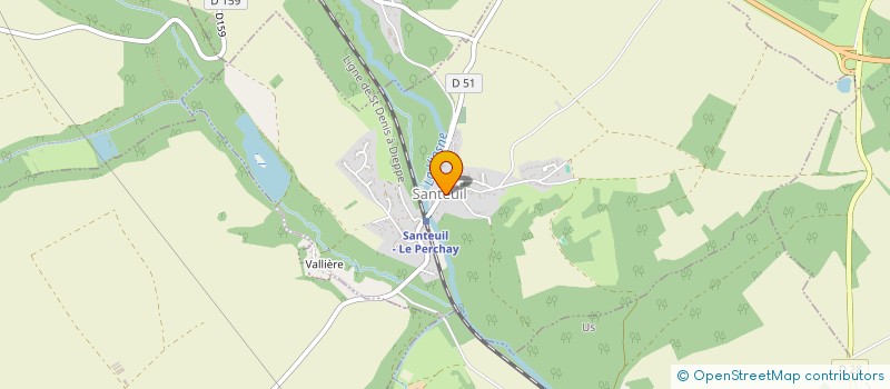 localisation de l'entreprise MONSIEUR MATHIEU BAUER à SANTEUIL