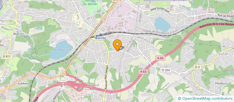 localisation de l'entreprise MONSIEUR MATHIEU BAYZE à ARCANGUES