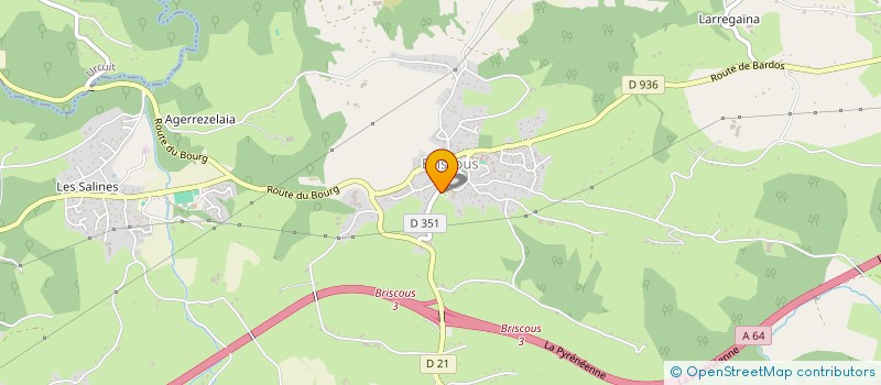 localisation de l'entreprise MONSIEUR MATHIEU BAZARD  BRISCOUS