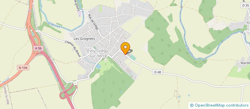 localisation de l'entreprise MONSIEUR MATHIEU BEAUDOIN à EVRY-GREGY-SUR-YERRE