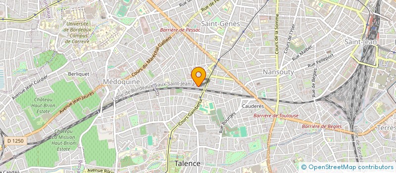 localisation de l'entreprise MONSIEUR MATHIEU BEAUTEMPS  TALENCE