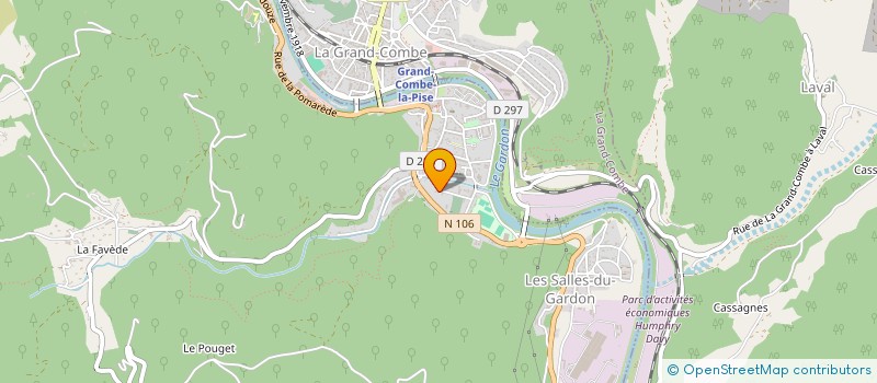 localisation de l'entreprise MONSIEUR MATHIEU BECAMEL  LES SALLES-DU-GARDON