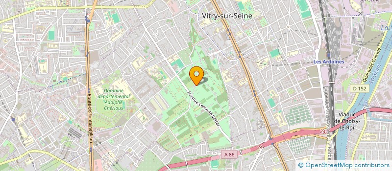 localisation de l'entreprise MONSIEUR MATHIEU BECQUELIN  VITRY-SUR-SEINE