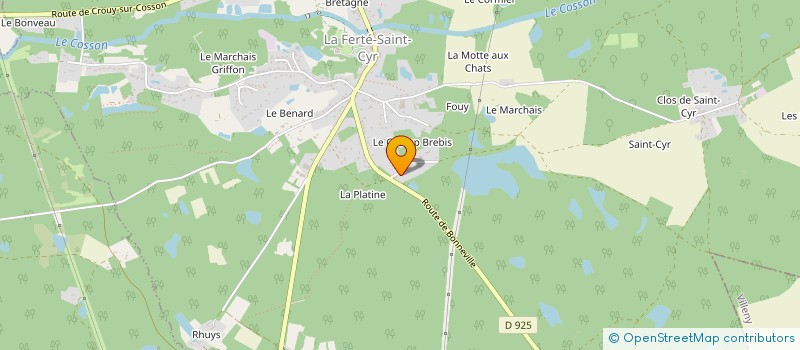 localisation de l'entreprise MONSIEUR MATHIEU BEIGNET  LA FERTE-SAINT-CYR