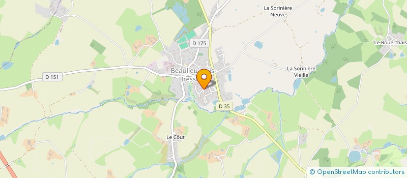 localisation de l'entreprise MONSIEUR MATHIEU BELAUD  BRESSUIRE