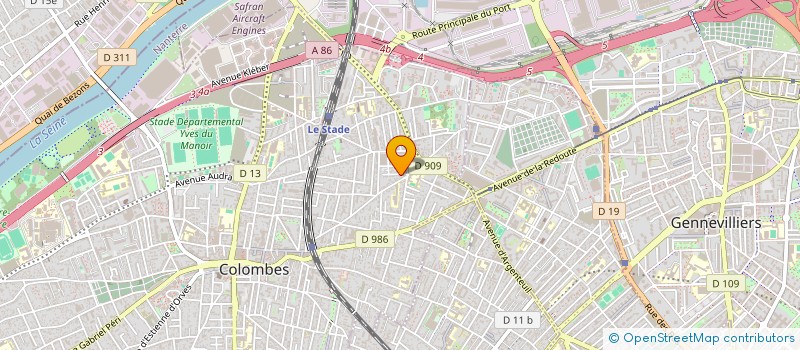 localisation de l'entreprise MONSIEUR MATHIEU BELIS à COLOMBES