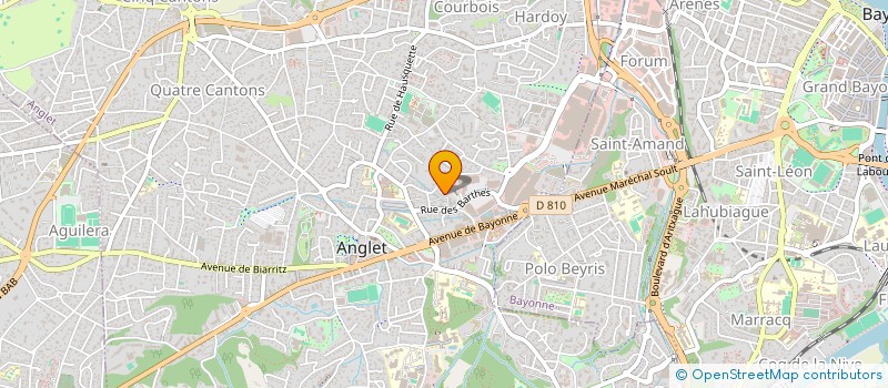 localisation de l'entreprise MONSIEUR MATHIEU BELVIS  ANGLET