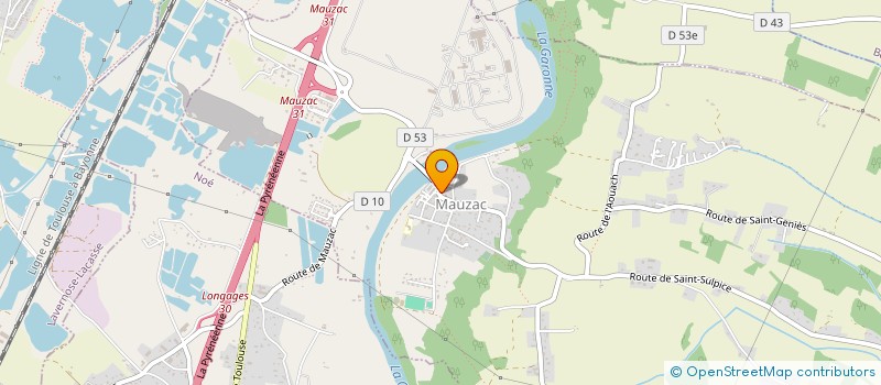 localisation de l'entreprise MONSIEUR MATHIEU BENAZET  MONTGAZIN