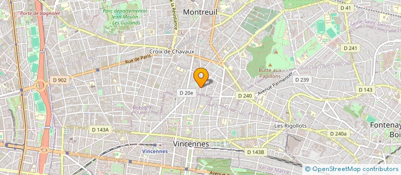 localisation de l'entreprise MONSIEUR MATHIEU BENICHOU à MONTREUIL