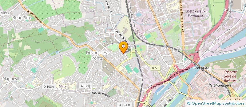 localisation de l'entreprise MONSIEUR MATHIEU BENOIT  METZ