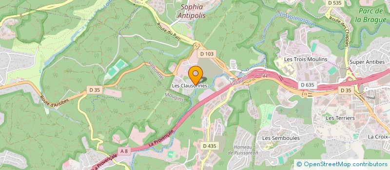 localisation de l'entreprise MONSIEUR MATHIEU BENSA  VALBONNE