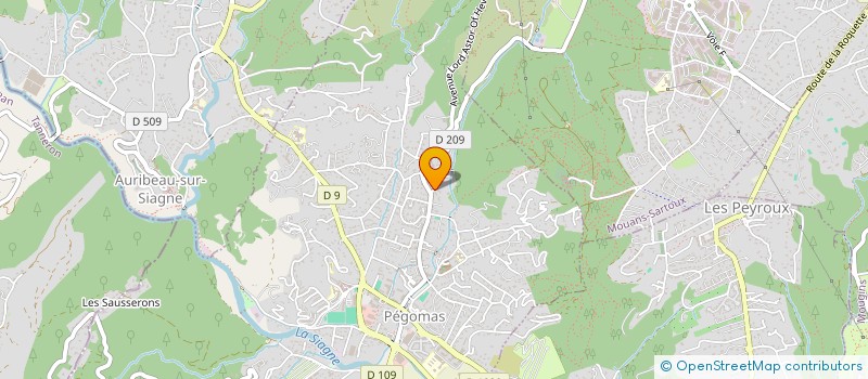 localisation de l'entreprise MONSIEUR MATHIEU BERNARDI  PEGOMAS