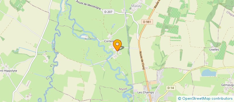 localisation de l'entreprise MONSIEUR MATHIEU BERTHELON  MALAY