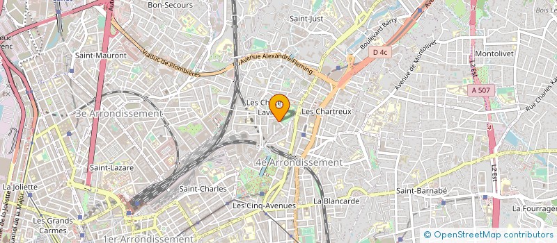 localisation de l'entreprise MONSIEUR MATHIEU BERTHIER à MARSEILLE