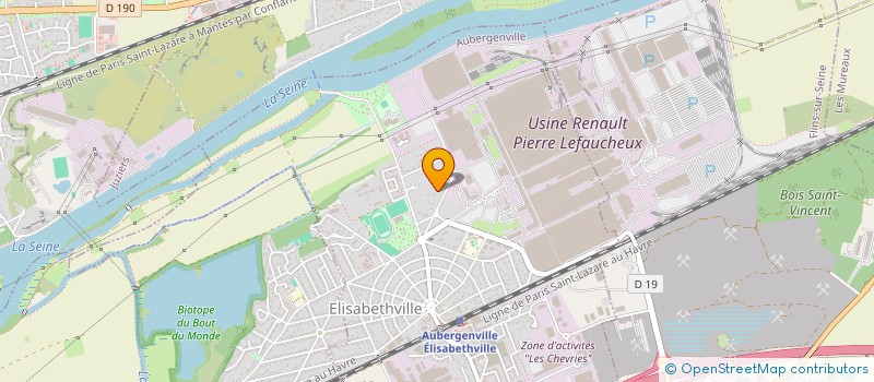 localisation de l'entreprise MONSIEUR MATHIEU BESNARD  AUBERGENVILLE