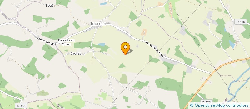 localisation de l'entreprise MONSIEUR MATHIEU BETIS  TOURNAN