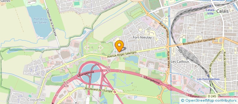 localisation de l'entreprise MONSIEUR MATHIEU BEUN  CALAIS