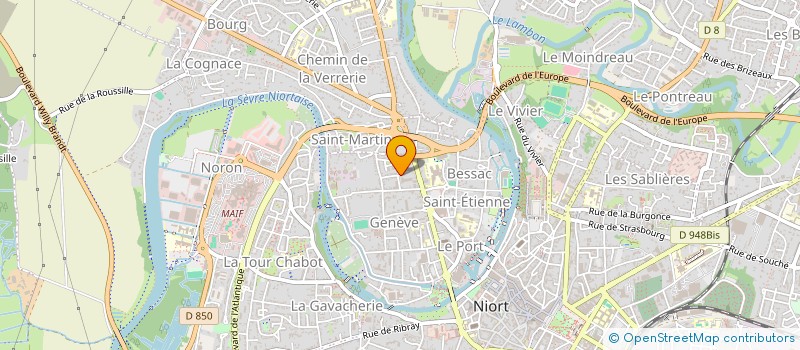 localisation de l'entreprise MONSIEUR MATHIEU BIALEY à NIORT